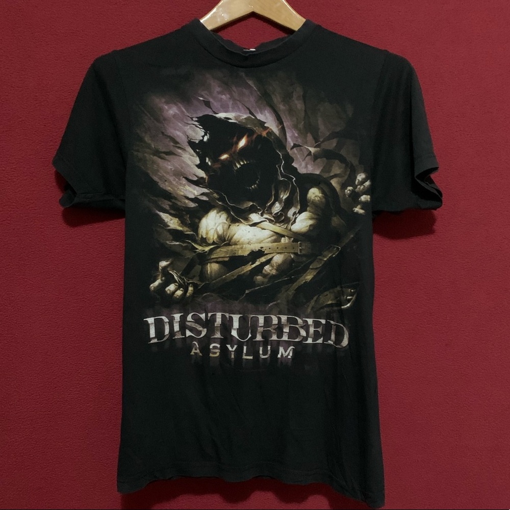 disturbed asylum concert t shirt